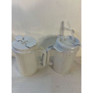 2 Whirley Medical Hospital 30oz‎ tumbler travel cups gray lot